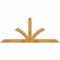 Ekena Millwork Richland Rough Sawn Timber Gable Bracket, Western Red Cedar, 72"W x 30"H x 2"D x 4"F, 10/12 Pitch GBW072X30X0204RIC00RWR - alternate 1